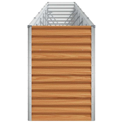Hochbeet Hellbraun 582 x 50 x 68 cm Verzinkter Stahl