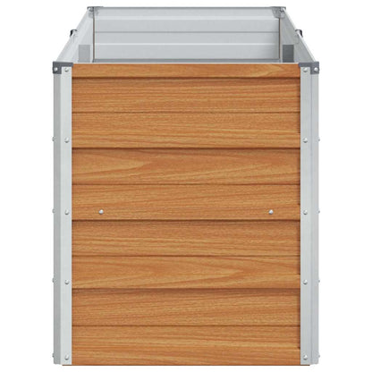 vidaXL Hochbeet Hellbraun 160 x 40 x 45 cm Verzinkter Stahl