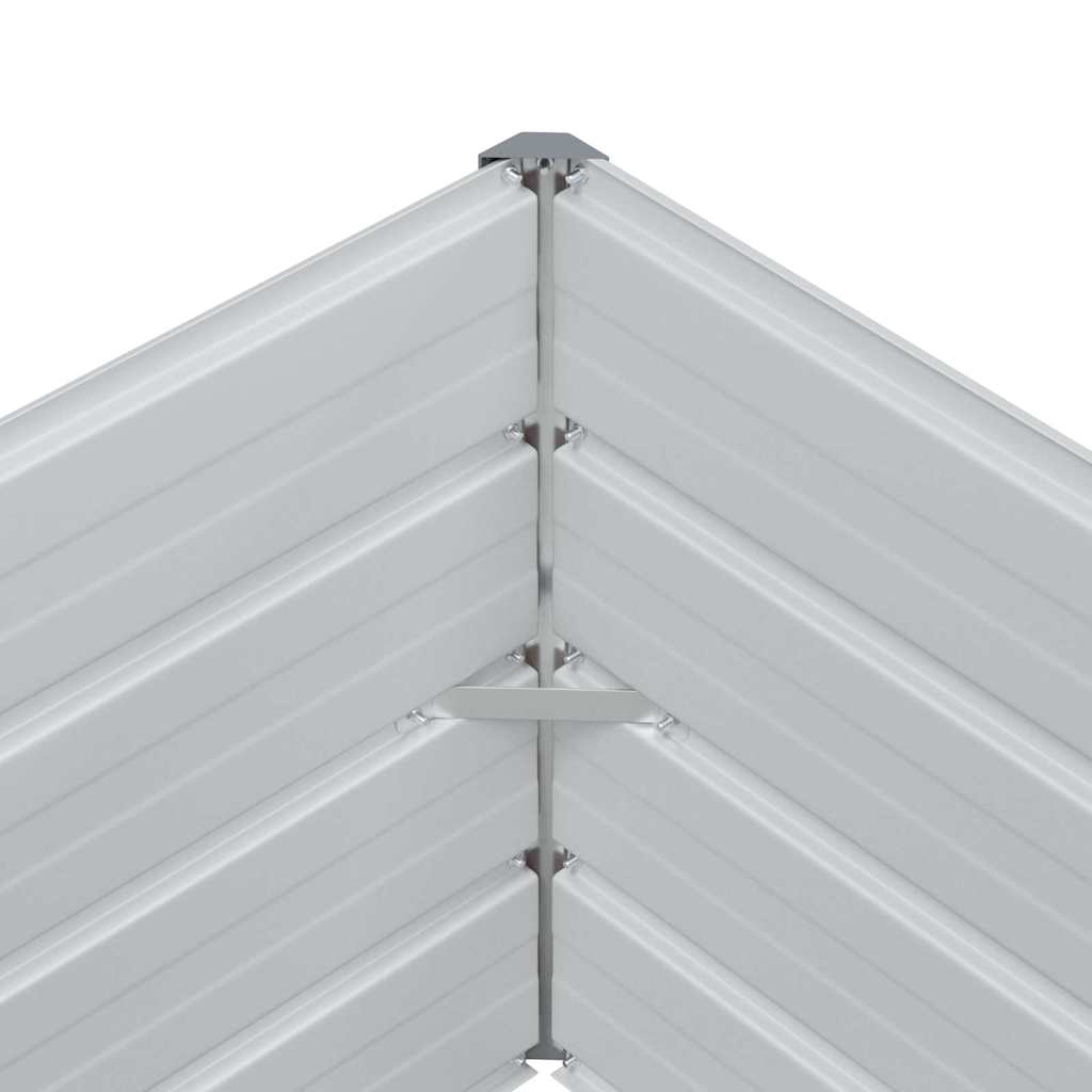 vidaXL Hochbeet Hellbraun 480 x 80 x 45 cm Verzinkter Stahl