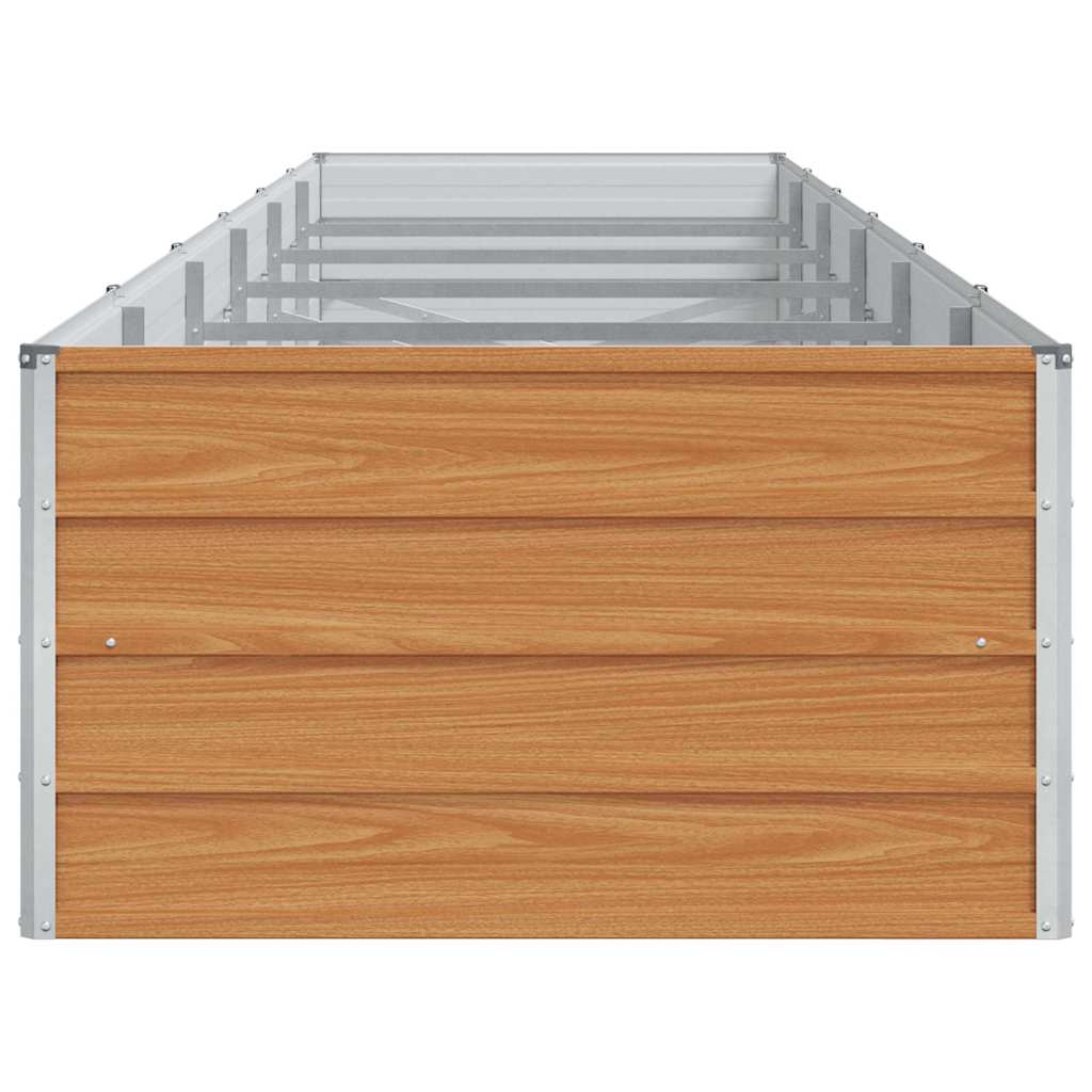 vidaXL Hochbeet Hellbraun 480 x 80 x 45 cm Verzinkter Stahl