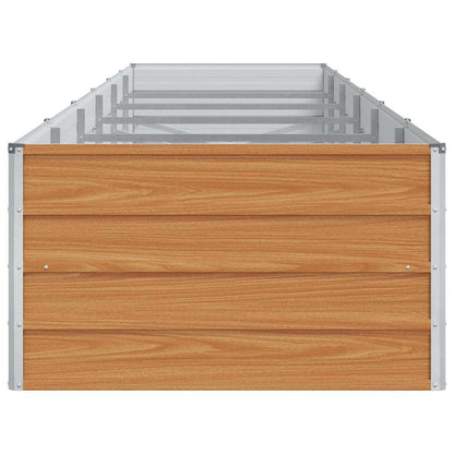 vidaXL Hochbeet Hellbraun 480 x 80 x 45 cm Verzinkter Stahl