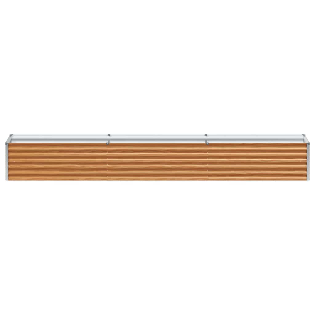 vidaXL Carré potager marron clair 290 x 50 x 36 cm Acier galvanisé