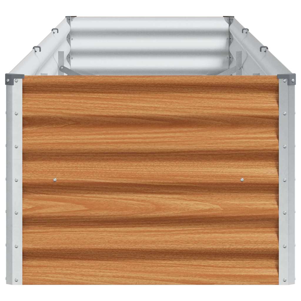 vidaXL Carré potager marron clair 290 x 50 x 36 cm Acier galvanisé