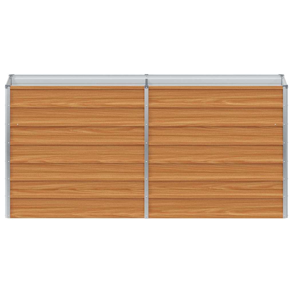 vidaXL Hochbeet Hellbraun 160 x 40 x 77 cm Verzinkter Stahl