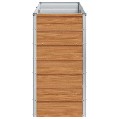 vidaXL Hochbeet Hellbraun 160 x 40 x 77 cm Verzinkter Stahl