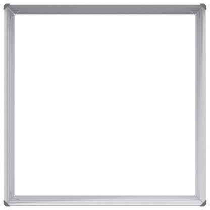 vidaXL Hochbeet Hellbraun 100 x 100 x 45 cm Verzinkter Stahl