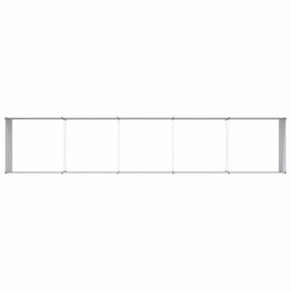 vidaXL Hochbeet Hellbraun 400 x 80 x 77 cm Verzinkter Stahl