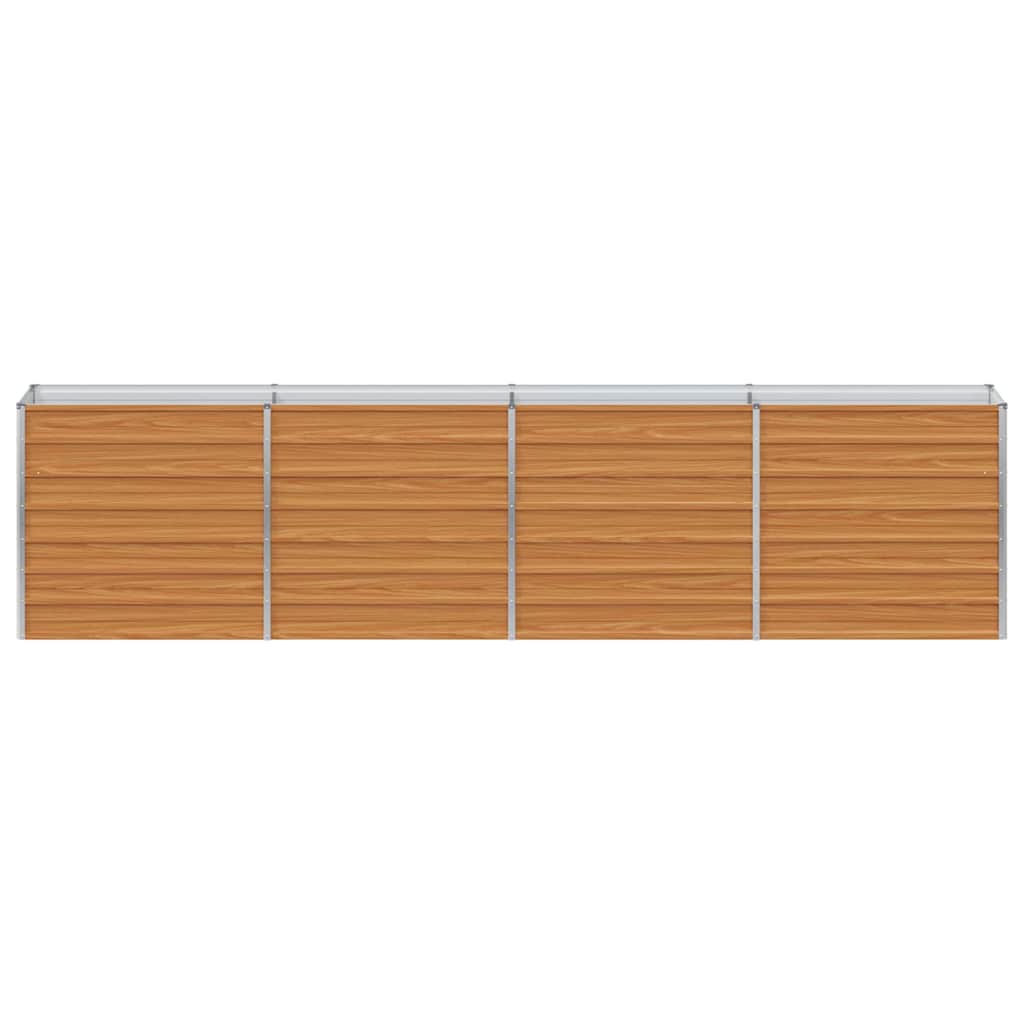 vidaXL Hochbeet Hellbraun 320 x 40 x 77 cm Verzinkter Stahl