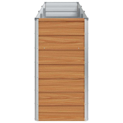 vidaXL Hochbeet Hellbraun 240 x 40 x 77 cm Verzinkter Stahl