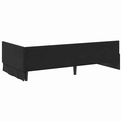 vidaXL Eckbettgestell mit Matratze Sonstiges 2 pcs Grau Samt