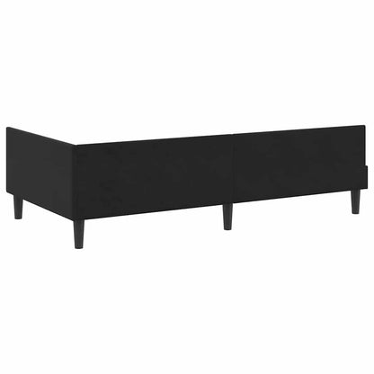 vidaXL Eckbettgestell mit Matratze Sonstiges 2 pcs Schwarz Samt