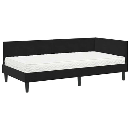 vidaXL Eckbettgestell mit Matratze Sonstiges 2 pcs Schwarz Samt