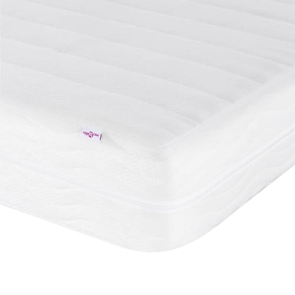 vidaXL Eckbettgestell mit Matratze mit Kopfteil 2 pcs Grün Samt