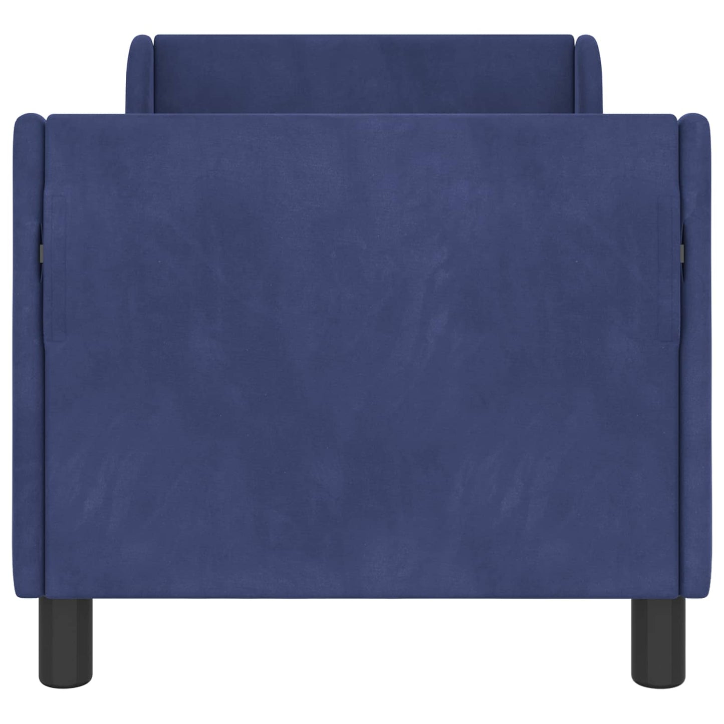 Kinderbettgestell mit Kopfteil Polizeiblau 70 x 140 cm Samt