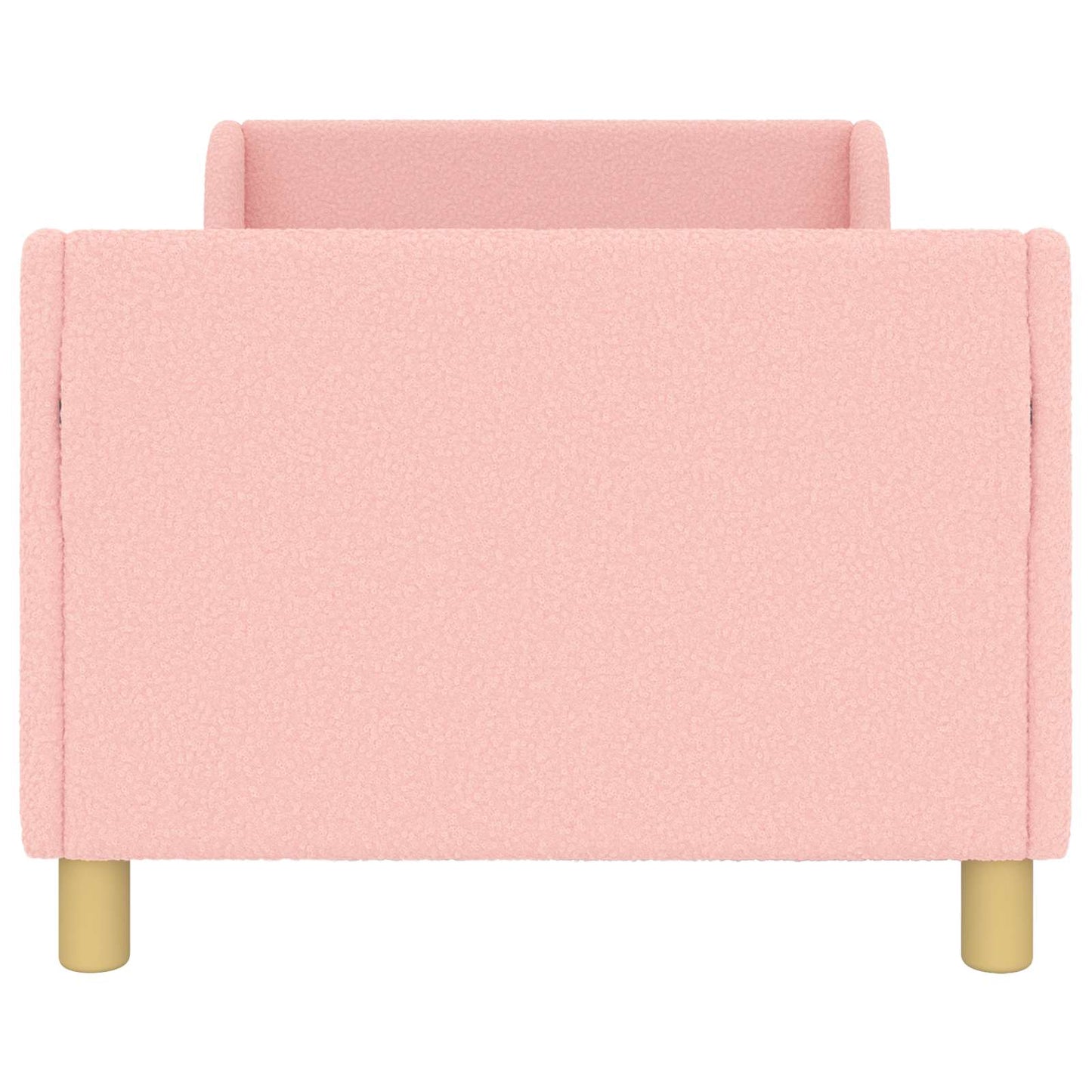 Kinderbettgestell mit Kopfteil Rosa 80 x 160 cm Schafstoff