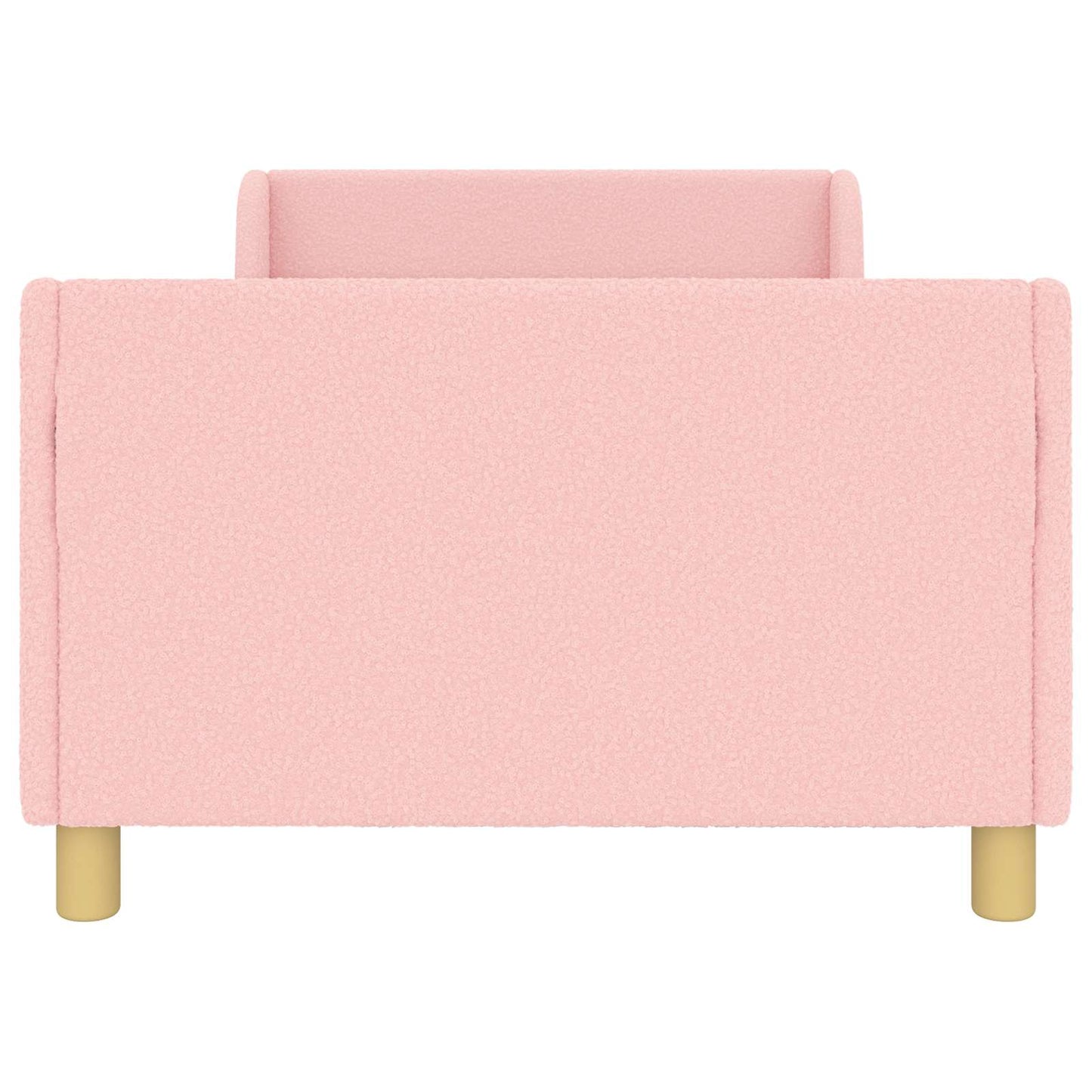 Kinderbettgestell mit Kopfteil Rosa 90 x 200 cm Schafstoff