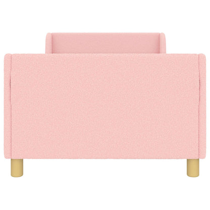 Kinderbettgestell mit Kopfteil Rosa 90 x 200 cm Schafstoff