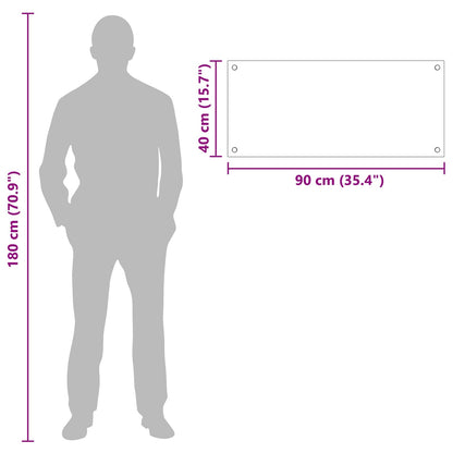 Küchenrückwand Transparent 90 x 40 cm Gehärtetes Glas