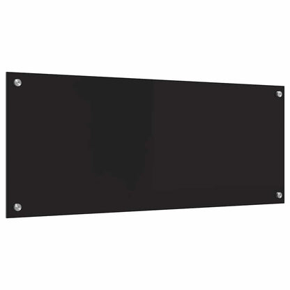 Küchenrückwand Schwarz 100 x 40 cm Gehärtetes Glas