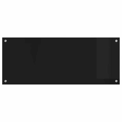 Küchenrückwand Schwarz 100 x 40 cm Gehärtetes Glas