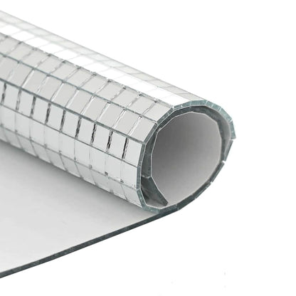 Spiegel-Mosaikfliese Geometrisch 3 pcs Silber 30 x 30 cm Glas