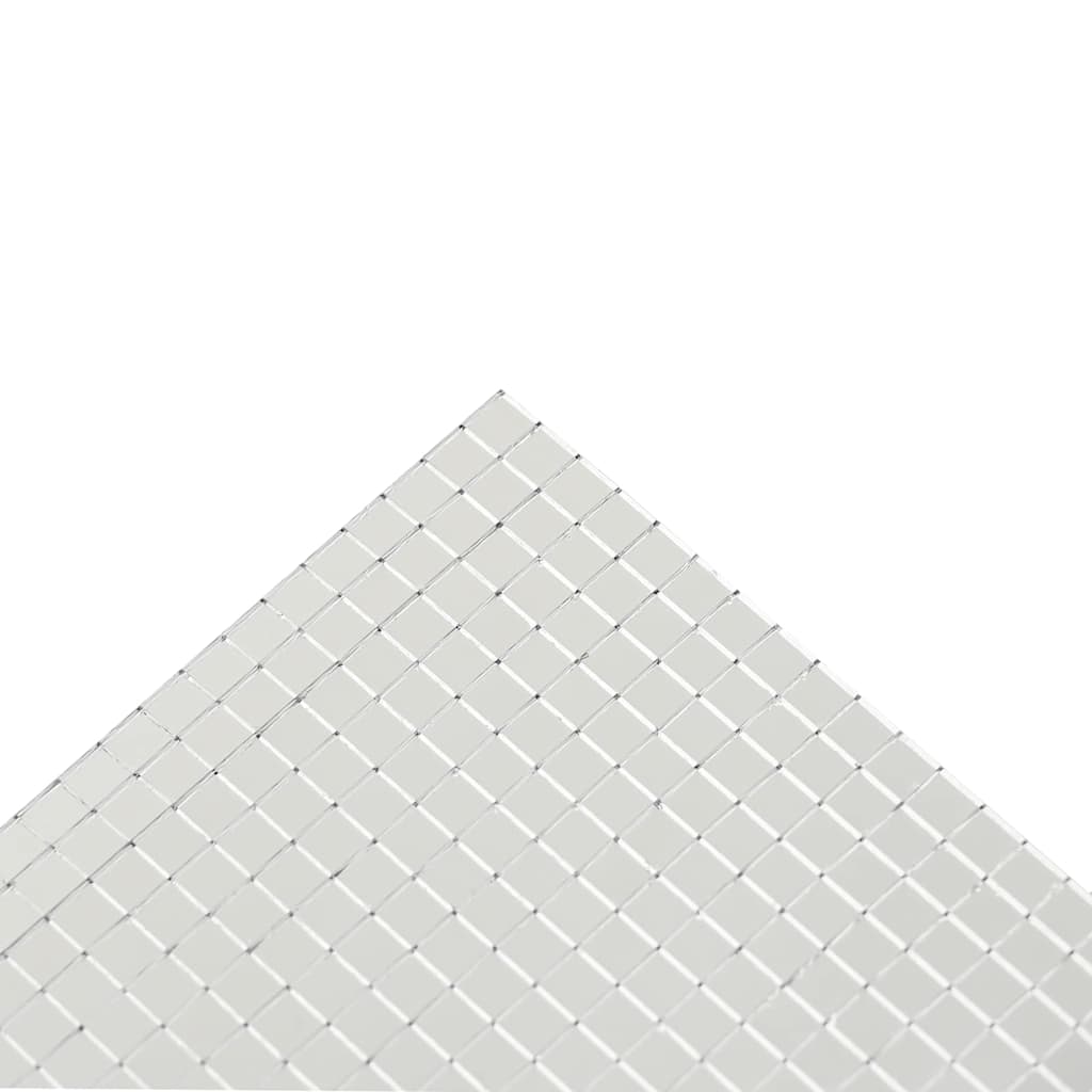 Spiegel-Mosaikfliese Geometrisch 3 pcs Silber 30 x 30 cm Glas