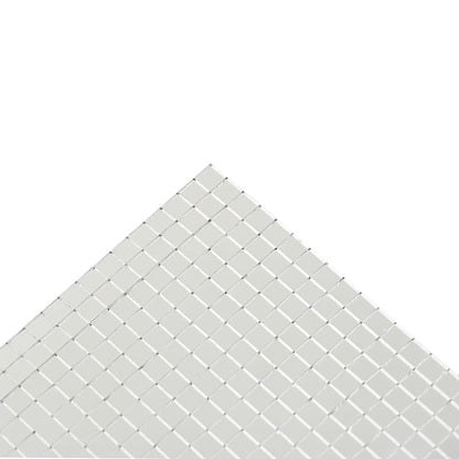 Spiegel-Mosaikfliese Geometrisch 3 pcs Silber 30 x 30 cm Glas