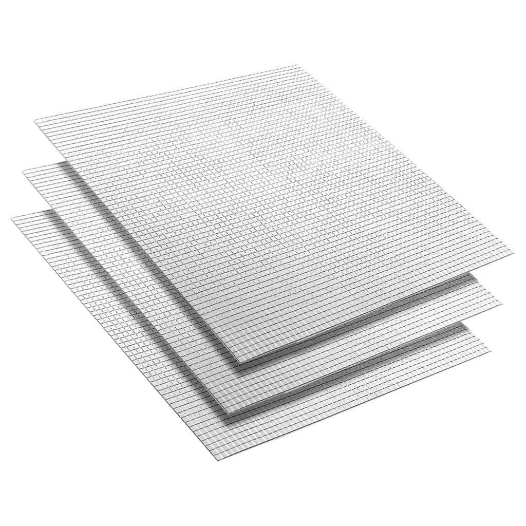 Spiegel-Mosaikfliese Geometrisch 3 pcs Silber 30 x 30 cm Glas
