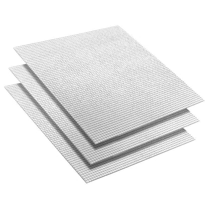 Spiegel-Mosaikfliese Geometrisch 3 pcs Silber 30 x 30 cm Glas