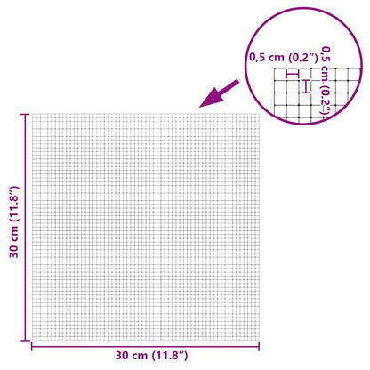 Spiegel-Mosaikfliese Geometrisch 3 pcs Silber 30 x 30 cm Glas
