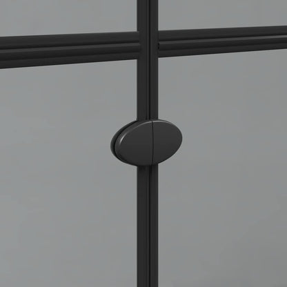 Walk-In Duschwand Schwarz 70 x 6,5 x 190 cm