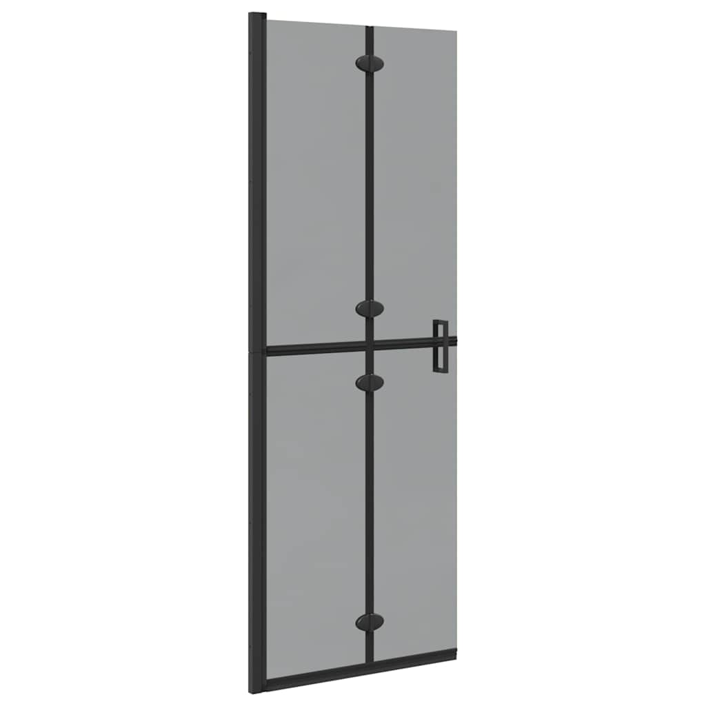 Walk-In Duschwand Schwarz 70 x 6,5 x 190 cm