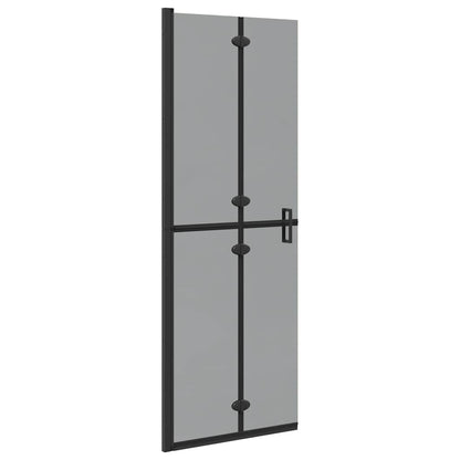 Walk-In Duschwand Schwarz 70 x 6,5 x 190 cm