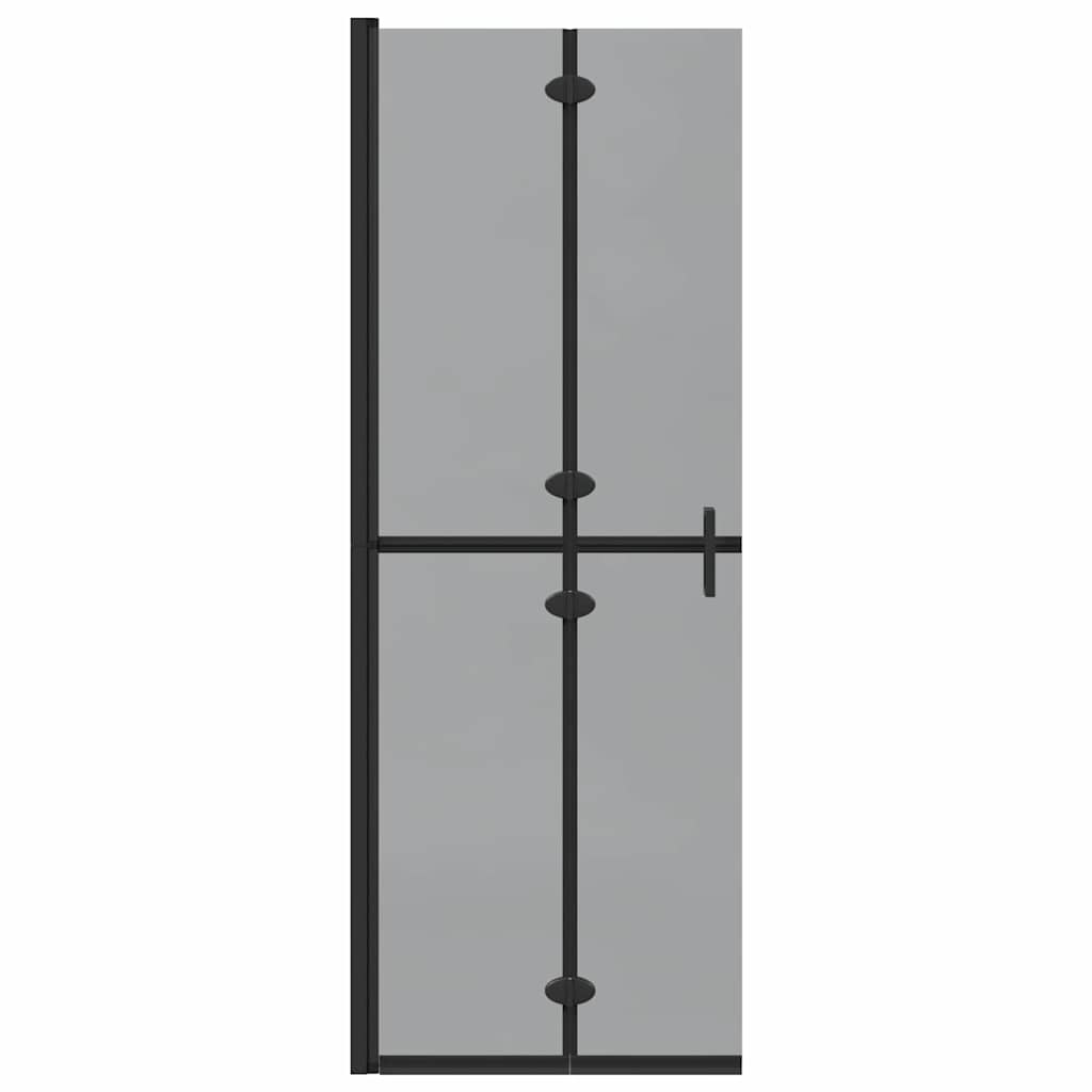Walk-In Duschwand Schwarz 70 x 6,5 x 190 cm