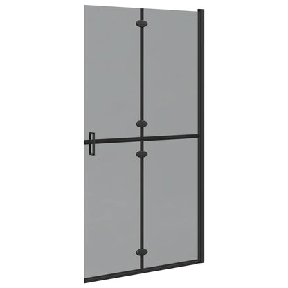Walk-In Duschwand Schwarz 100 x 6,5 x 190 cm