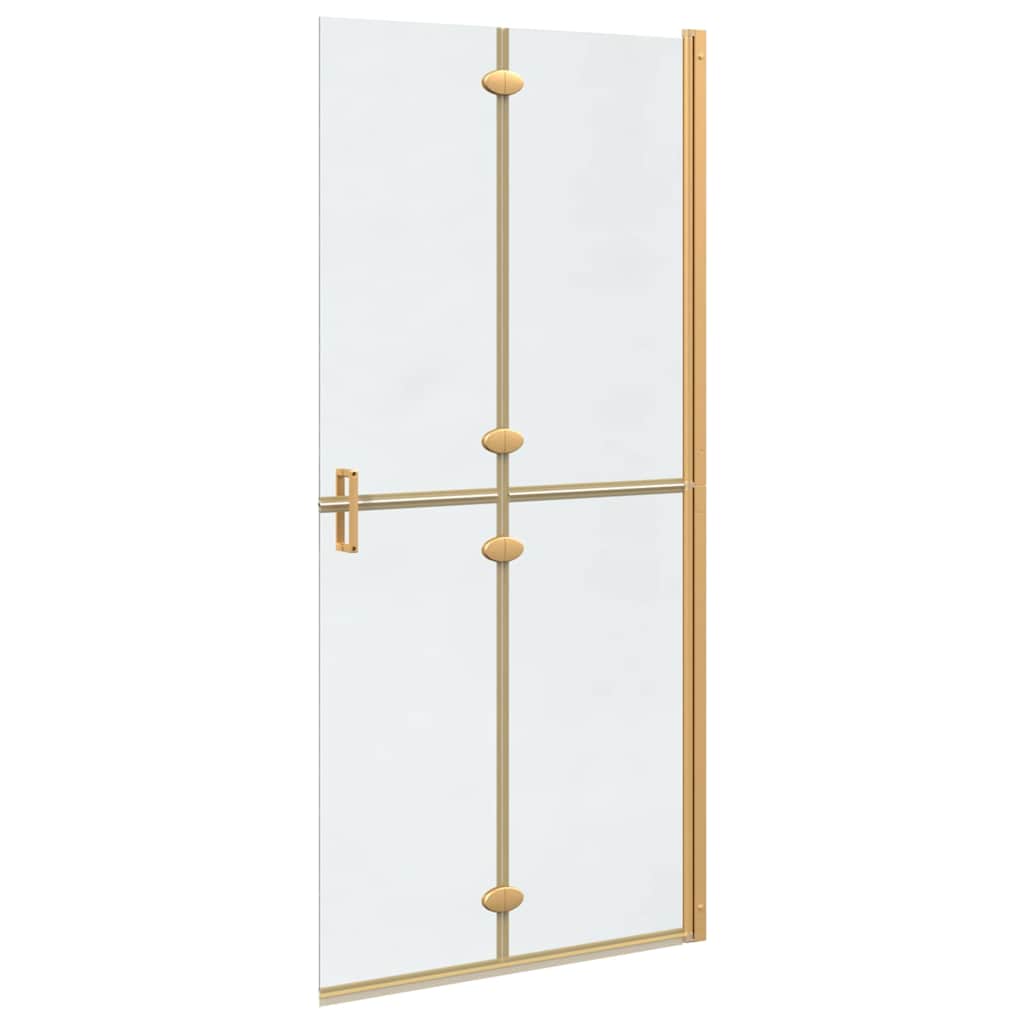 Walk-In Duschwand Gold 90 x 6.5 x 190 cm