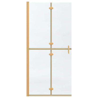 Walk-In Duschwand Gold 90 x 6.5 x 190 cm