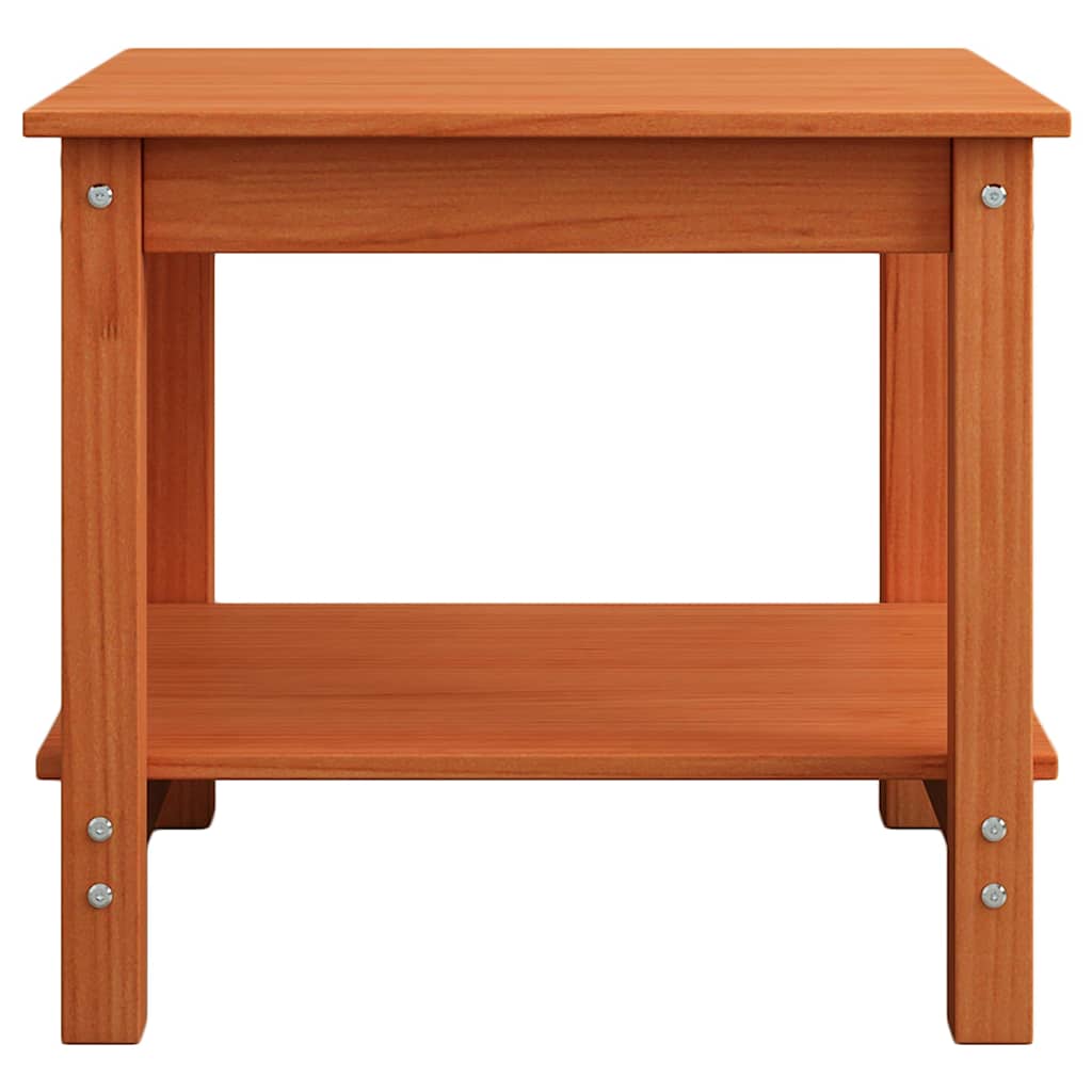 vidaXL Couchtisch Wachsbraun 50 x 50 x 45 cm Massivholz Kiefer