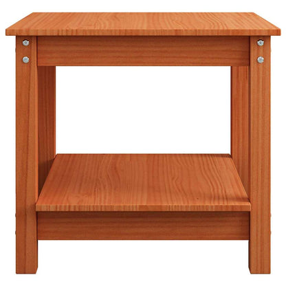 vidaXL Couchtisch Wachsbraun 50 x 50 x 45 cm Massivholz Kiefer
