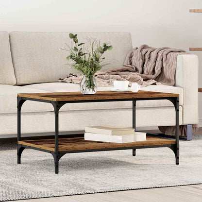 vidaXL Couchtisch Altholz 80 x 50 x 40 cm Holzwerkstoff