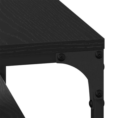 vidaXL Couchtisch Schwarz Eichen-Optik 81 x 50 x 40 cm Holzwerkstoff