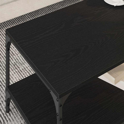 vidaXL Couchtisch Schwarz Eichen-Optik 81 x 50 x 40 cm Holzwerkstoff
