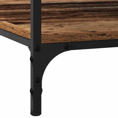 vidaXL Couchtisch Altholz 80 x 80 x 40 cm Holzwerkstoff