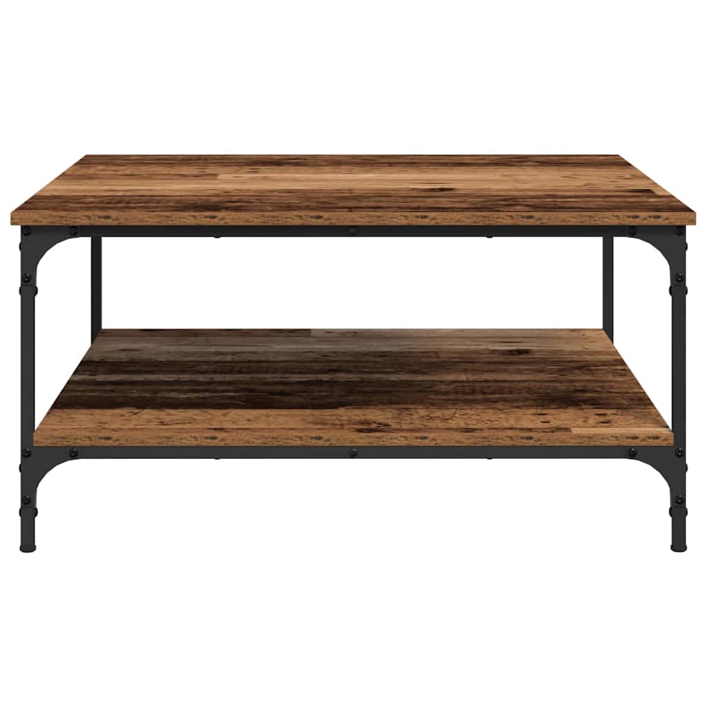 vidaXL Couchtisch Altholz 80 x 80 x 40 cm Holzwerkstoff