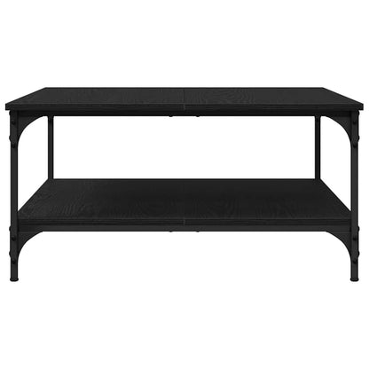 vidaXL Couchtisch Schwarz Eichen-Optik 80 x 80 x 40 cm Holzwerkstoff