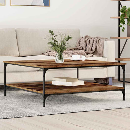 vidaXL Couchtisch Altholz 100 x 100 x 40 cm Holzwerkstoff