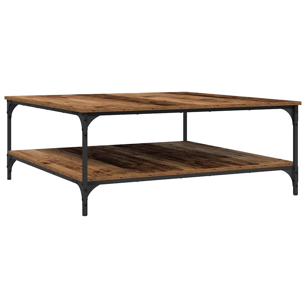 vidaXL Couchtisch Altholz 100 x 100 x 40 cm Holzwerkstoff