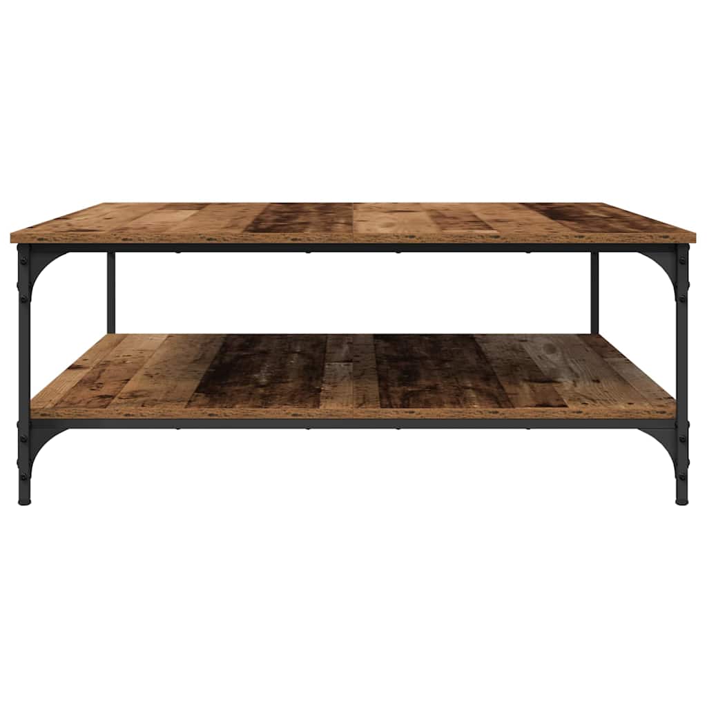 vidaXL Couchtisch Altholz 100 x 100 x 40 cm Holzwerkstoff
