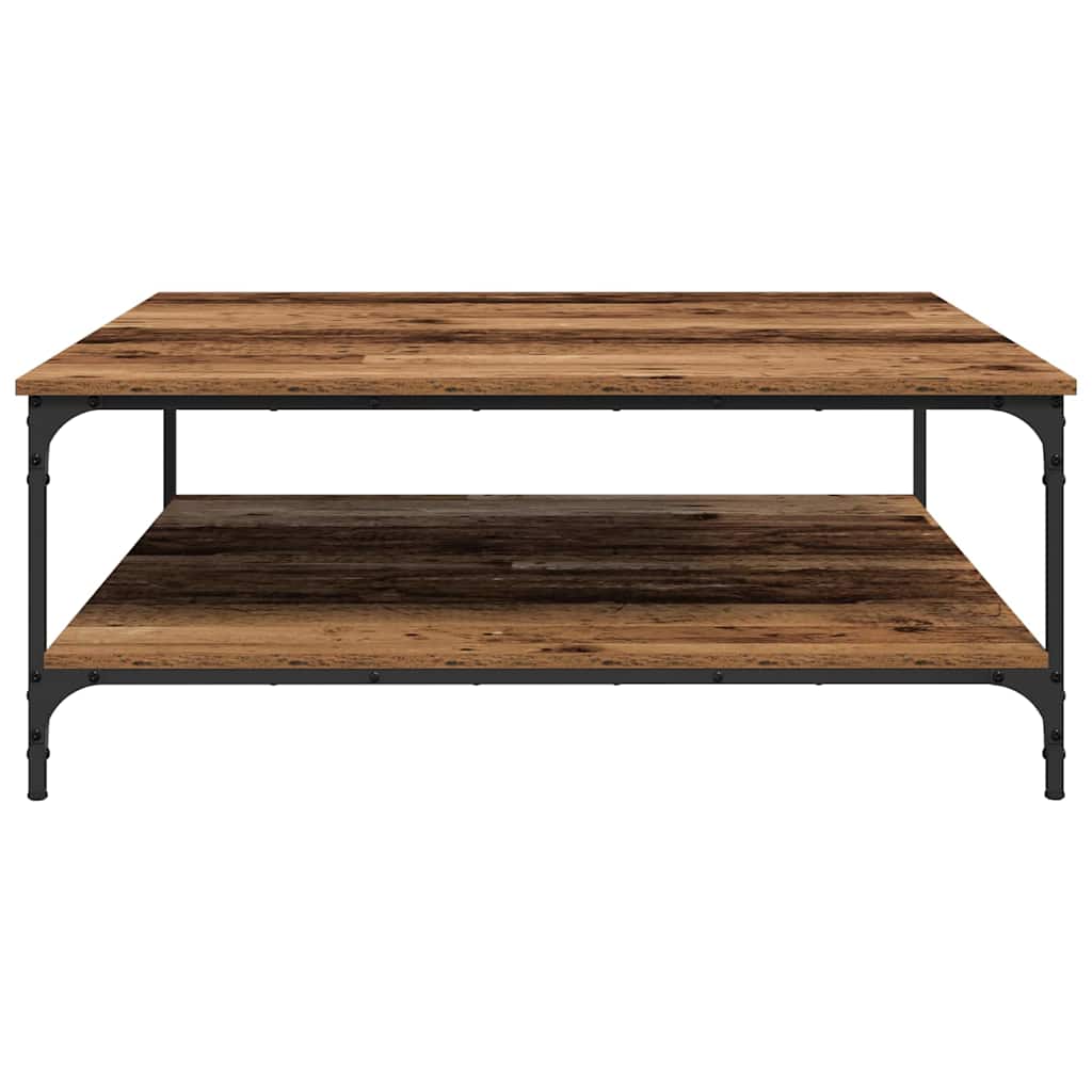 vidaXL Couchtisch Altholz 100 x 100 x 40 cm Holzwerkstoff
