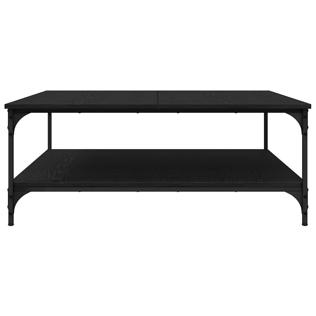 vidaXL Couchtisch Schwarz Eichen-Optik 100 x 100 x 40 cm Holzwerkstoff